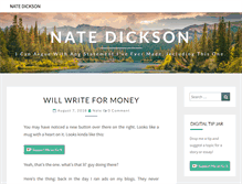 Tablet Screenshot of natedickson.com